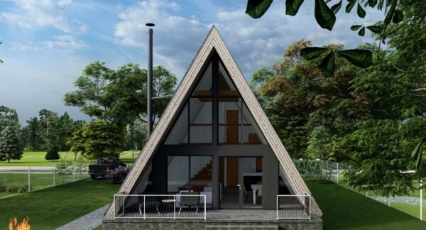 A-Frame Tourister's Cabin - www.aframecabinbuild.com