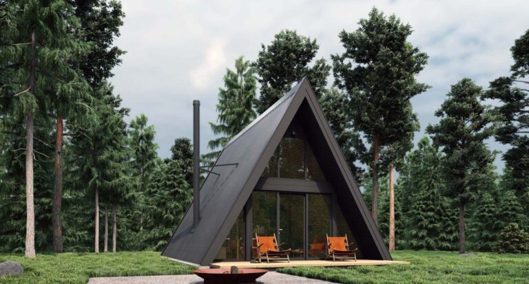 A-Frame Tourister's Cabin - www.aframecabinbuild.com