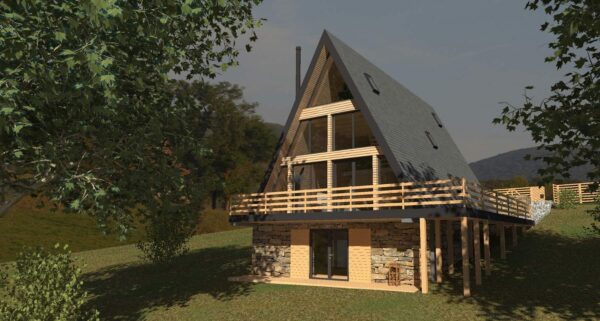 A-Frame Big Family Cabin - www.aframecabinbuild.com