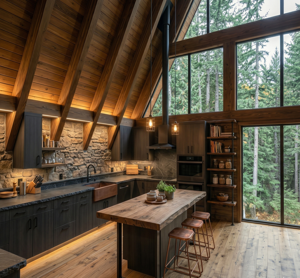 A-Frame Modern Family Cabin - www.aframecabinbuild.com